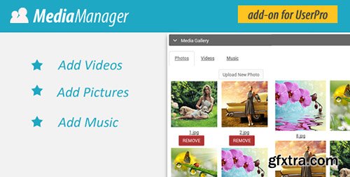 CodeCanyon - Media Manager for UserPro v1.8