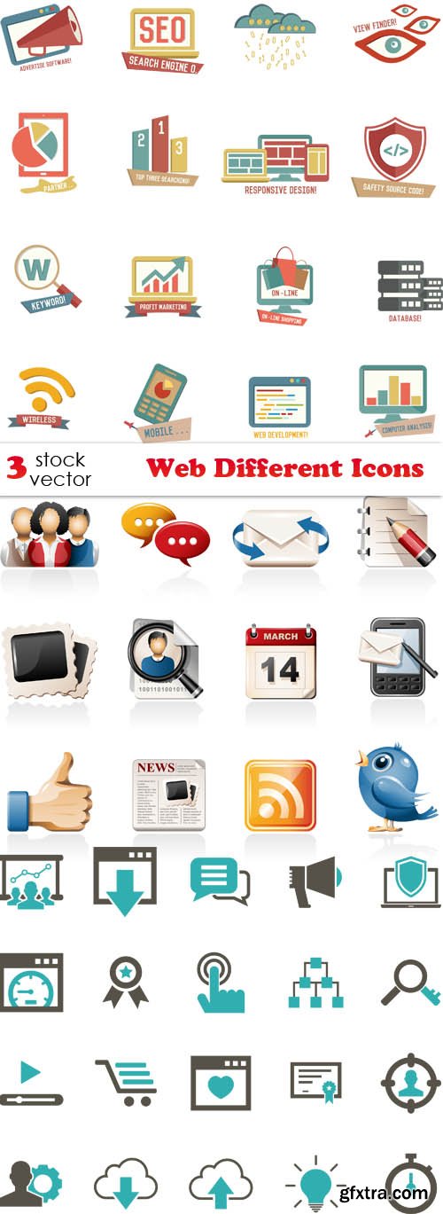 Vectors - Web Different Icons