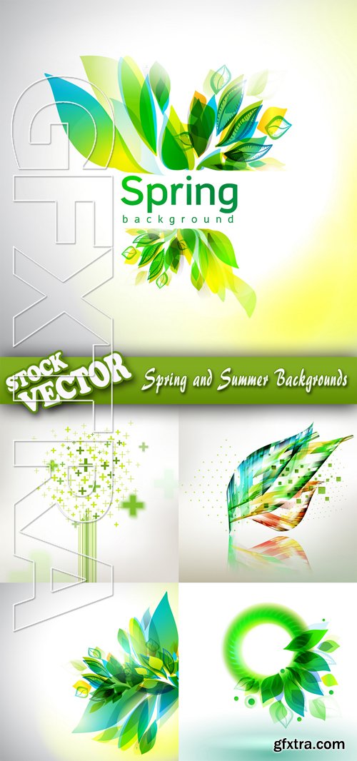 Stock Vector - Spring and Summer Backgrounds