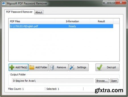 Mgosoft PDF Password Remover v8.2.106 Portable