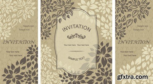 Stock Vectors - Wedding Invitation 2, 25xEPS