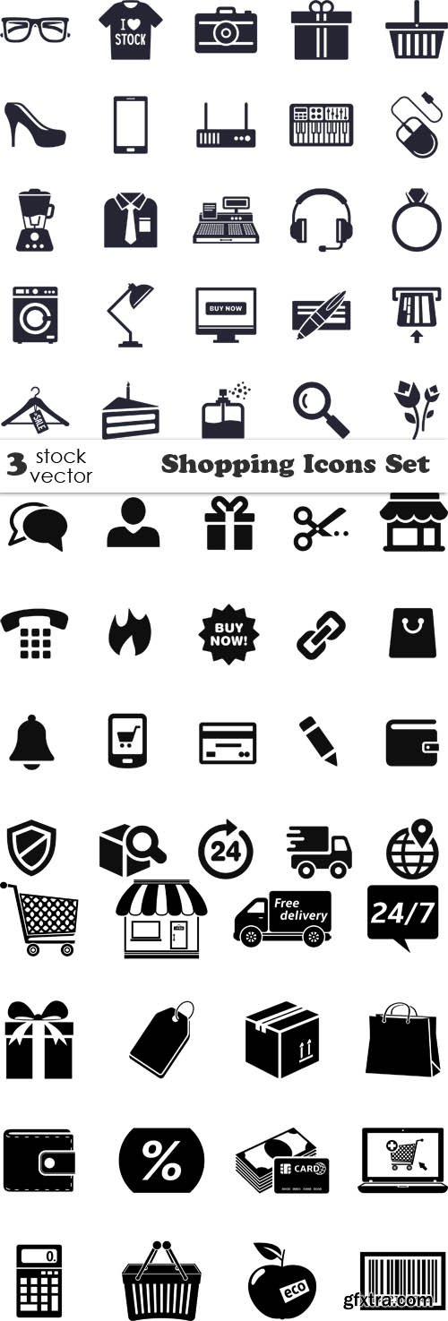 Vectors - Shopping Icons Set