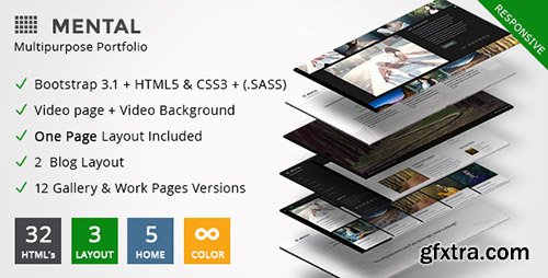 ThemeForest - Mental - Premium Multipurpose Portfolio + Onepage - FULL