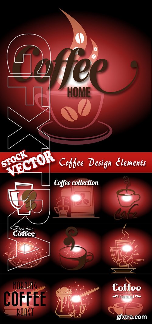 Stock Vector - Coffee Design Elements