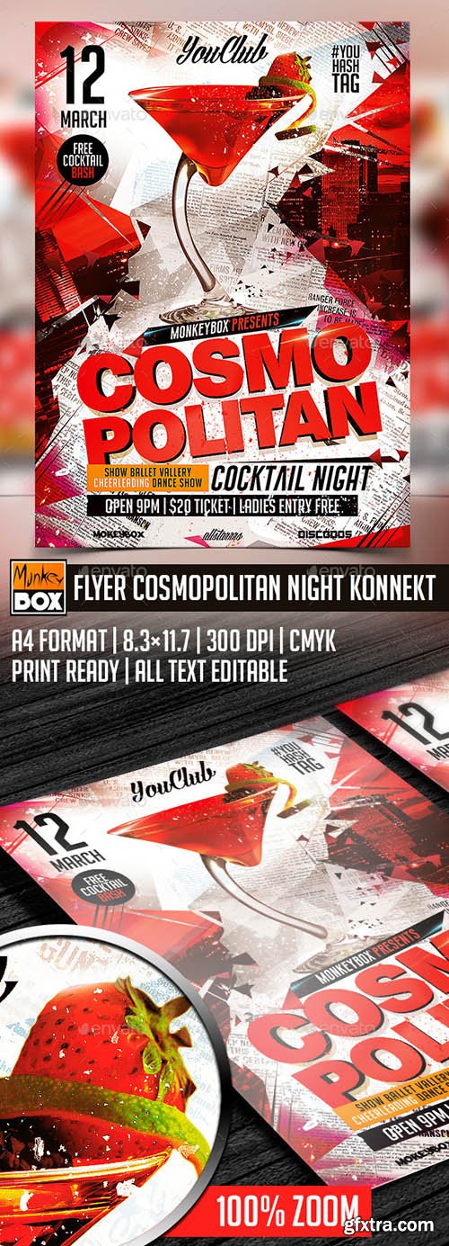 GraphicRiver Flyer Cosmopolitan Night Konnekt 10426203