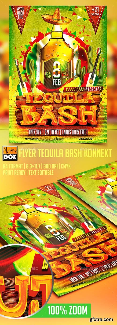 GraphicRiver Flyer Tequila Bash Konnekt 10274196