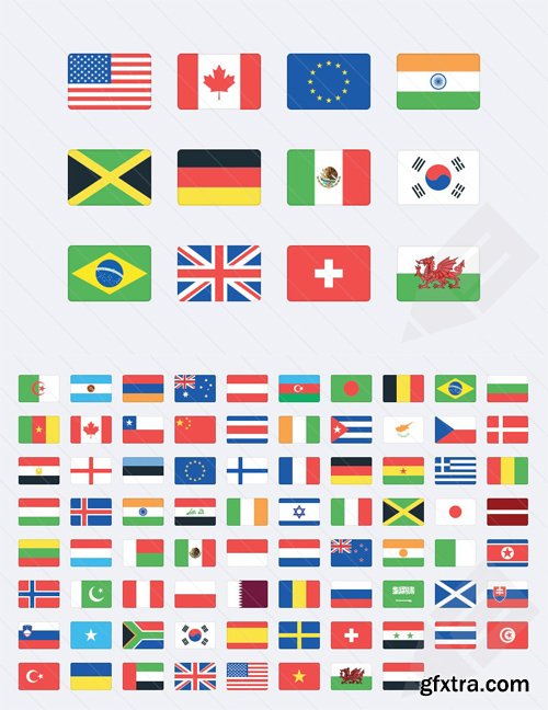 Vector World Flag Icons SVG