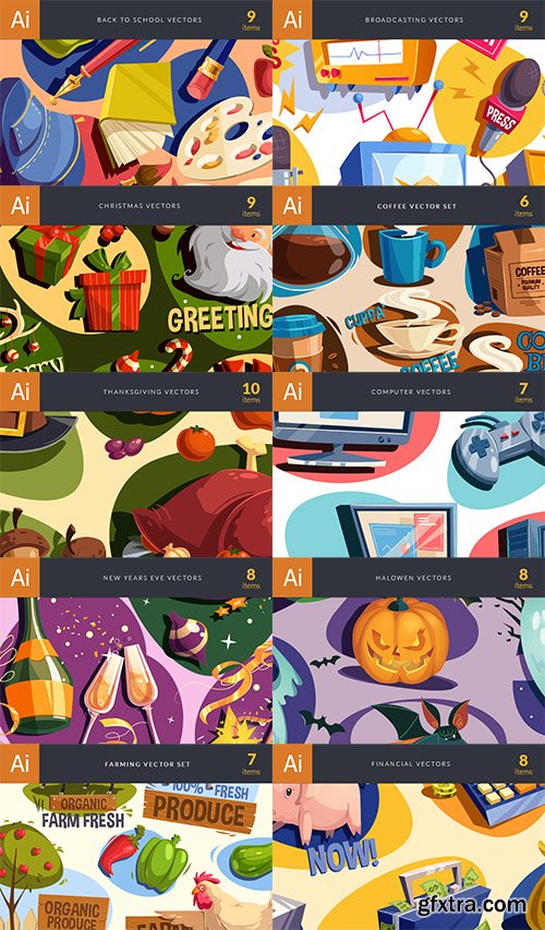 The Super Premium Vectors Bundle: Hundreds of Top-Quality Items