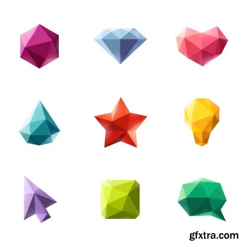 Triangular elements - 25x EPS