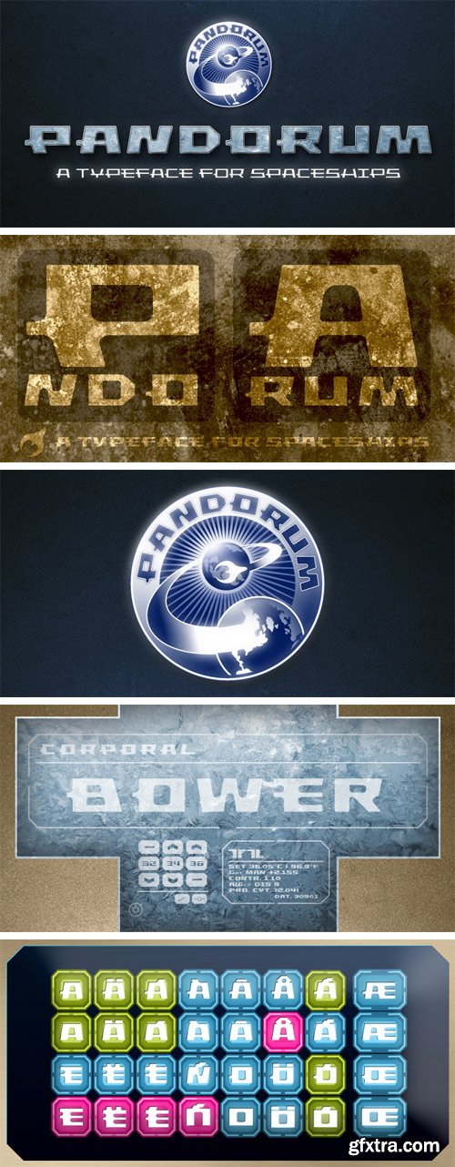 Pandorum Font Family - 2 Fonts $39