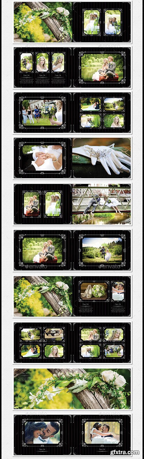 GraphicRiver 40 Pages Photoshop Wedding Photobook Template 8661523