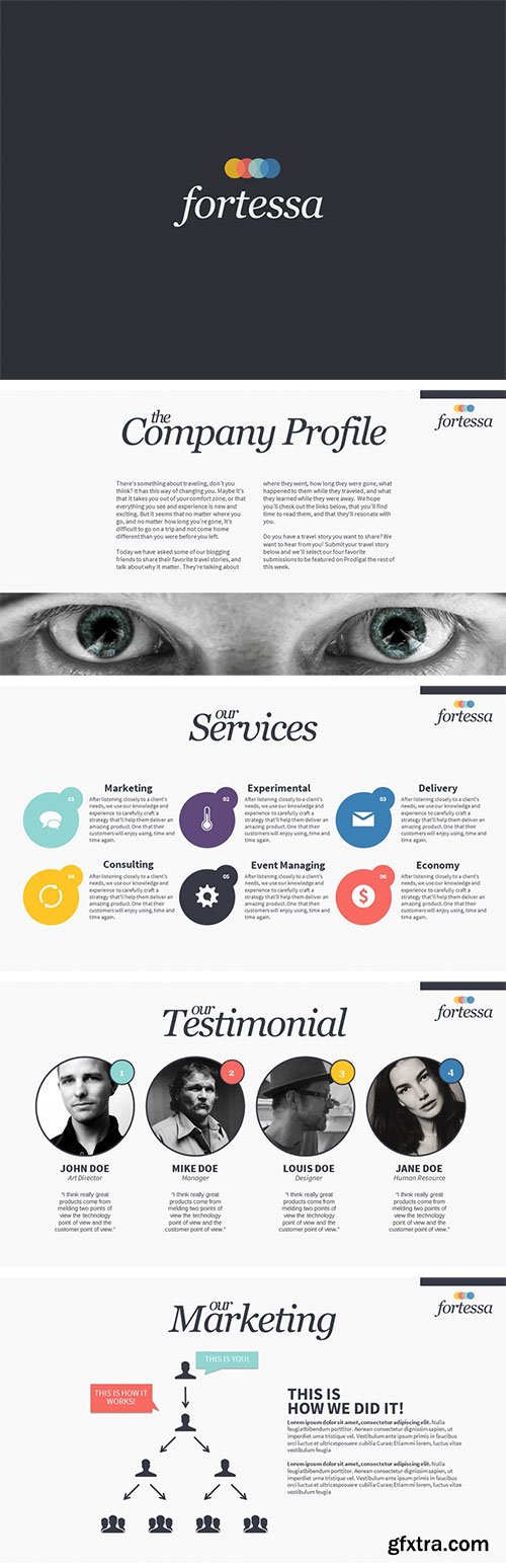 CreativeMarket - Fortessa PowerPoint Presentation 17174