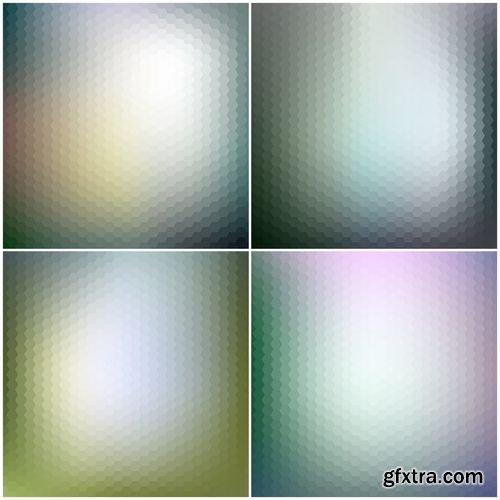 Vector - Hexagonal Backgrounds Set