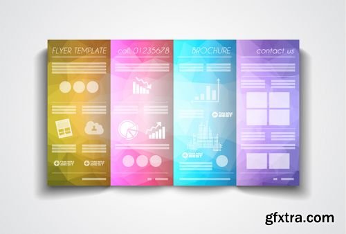 Vector Tri Fold Brochure Template Design