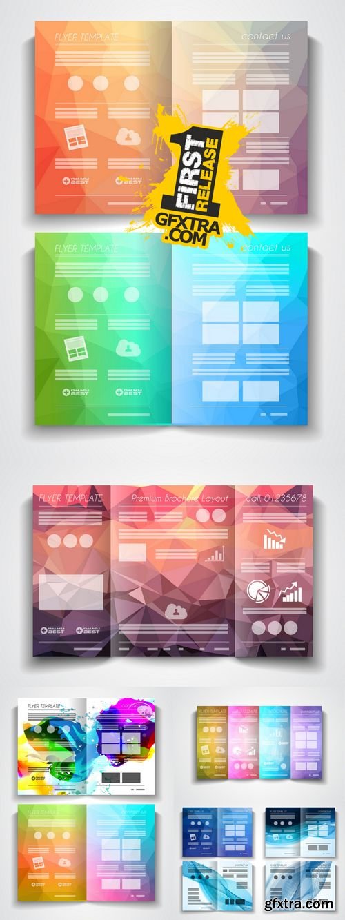 Vector Tri Fold Brochure Template Design