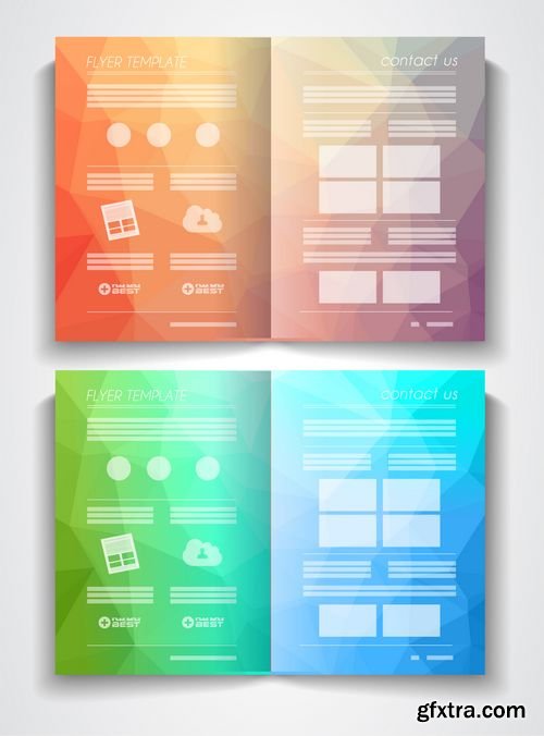 Vector Tri Fold Brochure Template Design