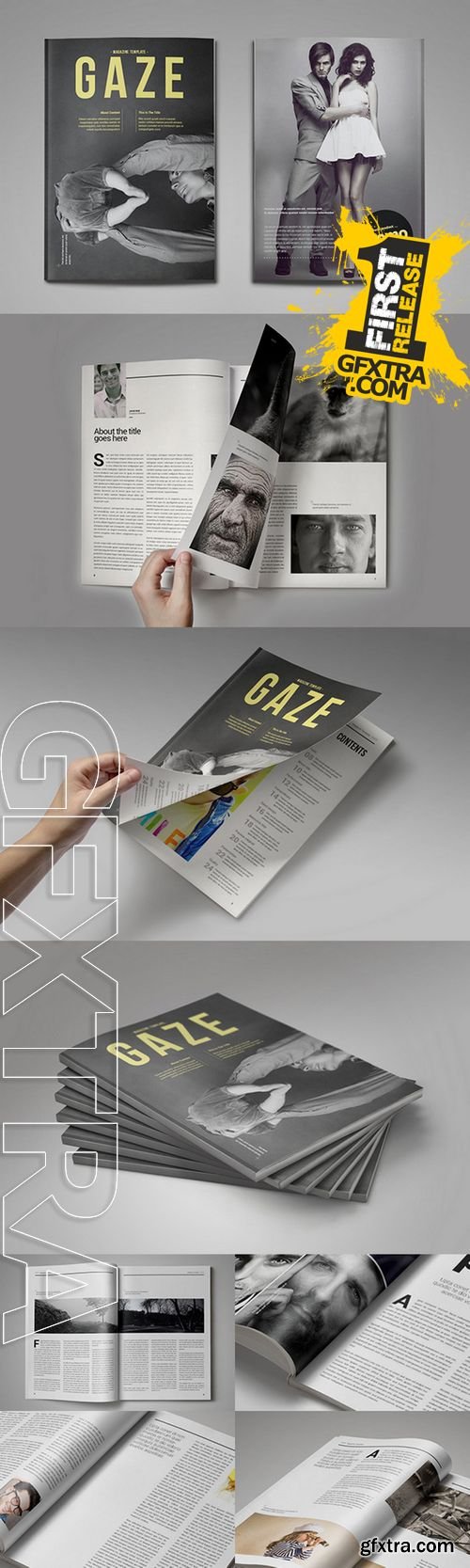 Gaze Magazine Template - CM 213107