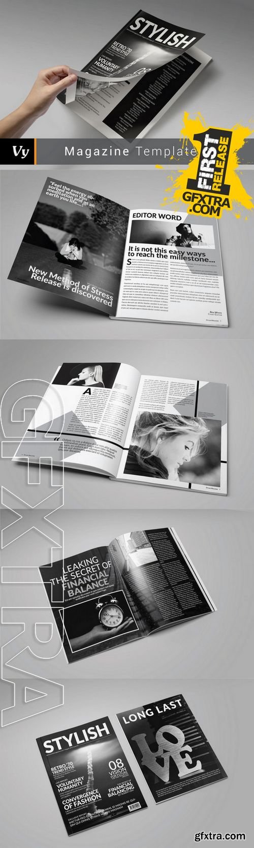 Stylish Magazine Template - CM 213533