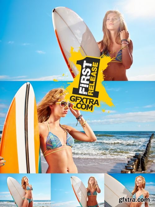 Stock Photos - Surfer Girl