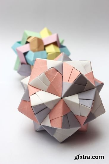 Stock Photos - Colorful Modular Origami Ball