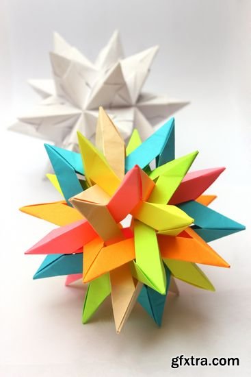 Stock Photos - Colorful Modular Origami Ball