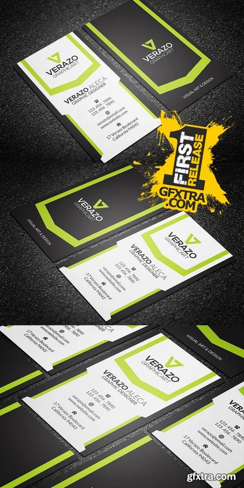 Creative Vertical Business Card - CM 214253