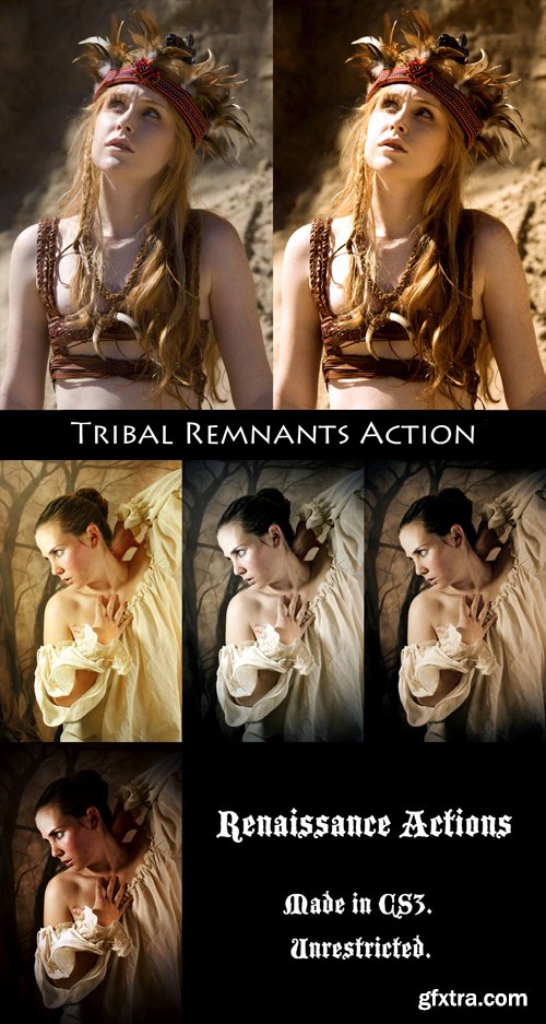 Photoshop Actions - Renaissance & Tribal Remnants