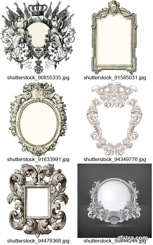 Amazing SS - Baroque Frames, 25xEPS