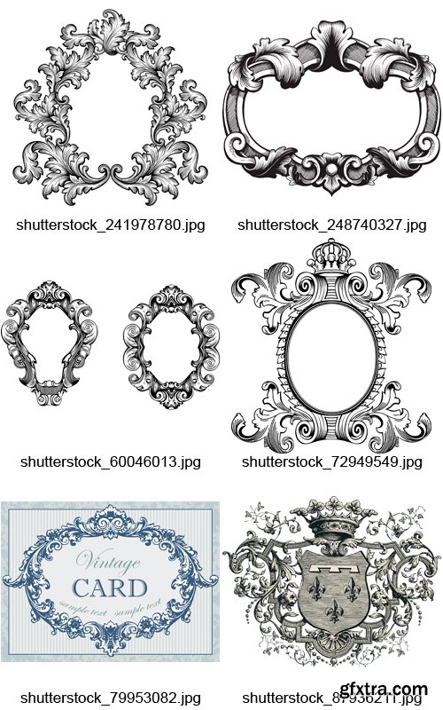 Amazing SS - Baroque Frames, 25xEPS