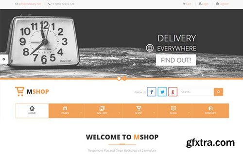 HotbootStrap - MShop – E-Commerce and Delivery Agency Template