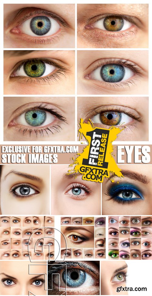 Stock Photos - Eyes, 25xJPG