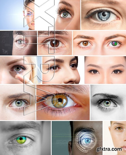 Stock Photos - Eyes, 25xJPG