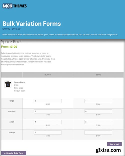 WooThemes - WooCommerce Bulk Variation Forms v1.3.2