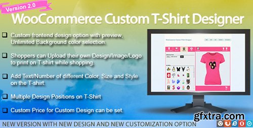 CodeCanyon - WooCommerce Custom T-Shirt Designer v2.0.1