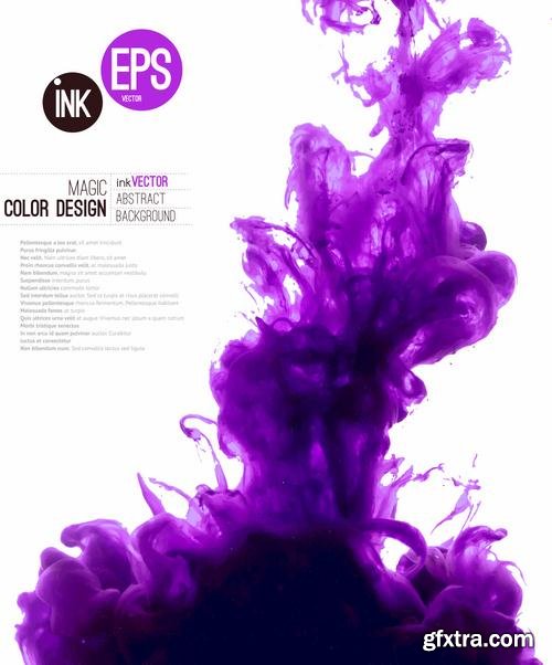 Stock Vector - Ink Swirling in Water#4, 25EPS