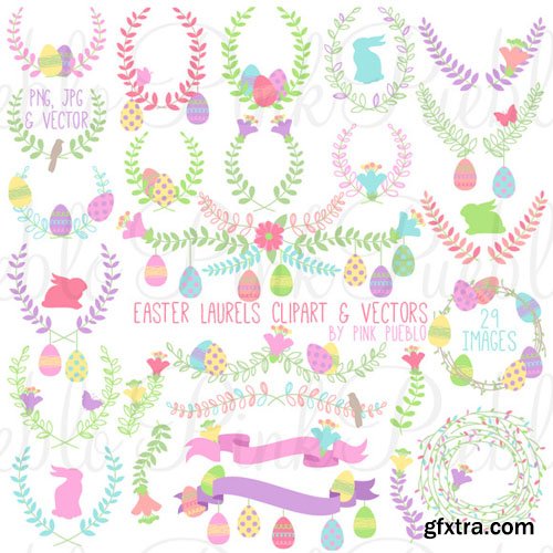 Easter Laurels Clipart and Vectors - CM 211111