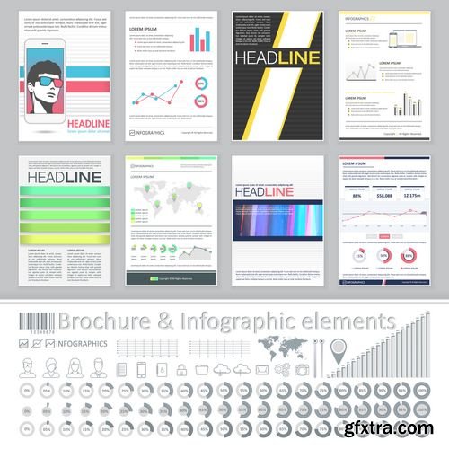 Vector - Creative Brochure Template Design for Business Data Visualization