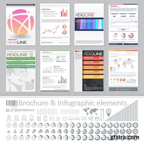 Vector - Creative Brochure Template Design for Business Data Visualization