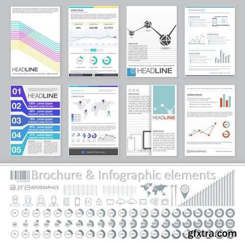 Vector - Creative Brochure Template Design for Business Data Visualization