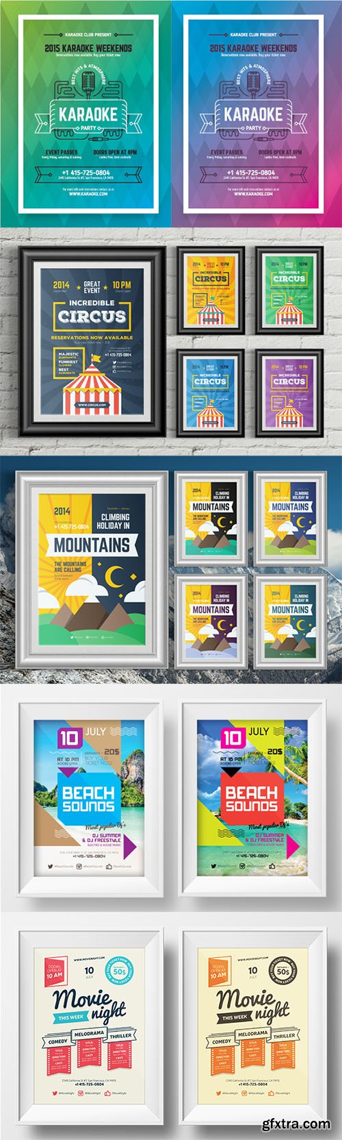 CM - Event Poster Templates Bundle 208076