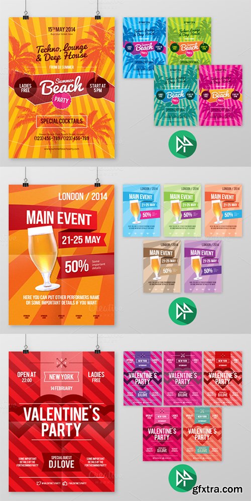 CM - Event Poster Templates Bundle 208076