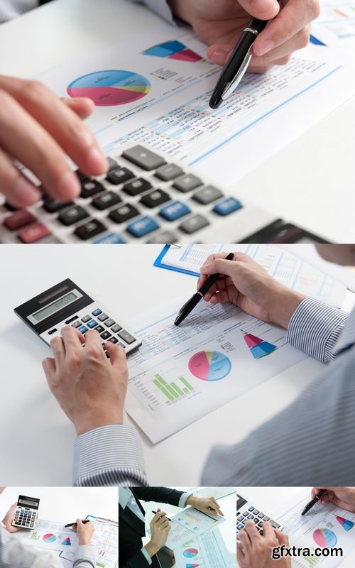 Stock Photos - Businessman Analyzing Report