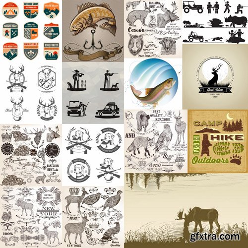 Hunting Collection - 25 Vector