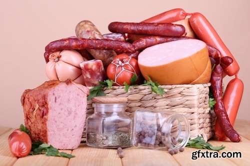 Collection of delicious sausage sausage still life of sausages and boiled sausage 25 HQ Jpeg