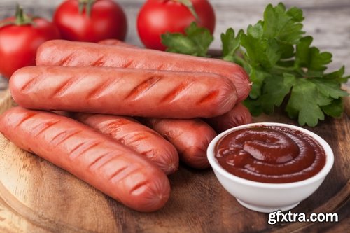 Collection of delicious sausage sausage still life of sausages and boiled sausage 25 HQ Jpeg