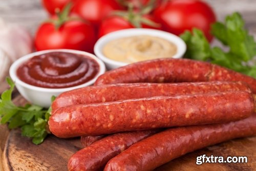 Collection of delicious sausage sausage still life of sausages and boiled sausage 25 HQ Jpeg