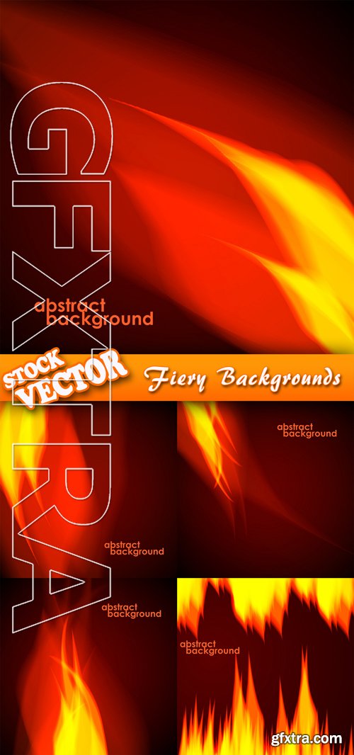 Stock Vector - Fiery Backgrounds