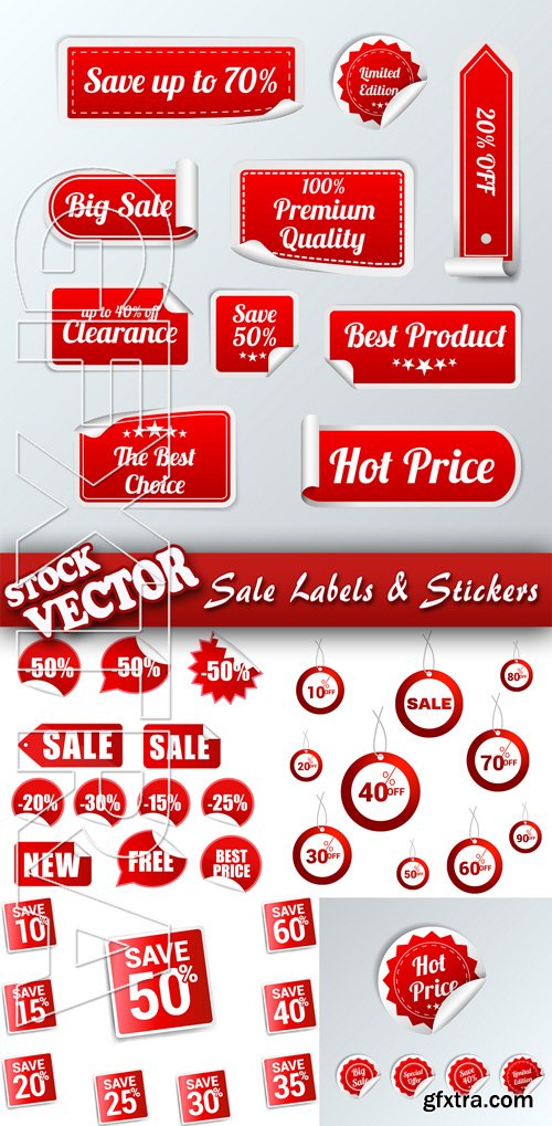 Stock Vector - Sale Labels & Stickers