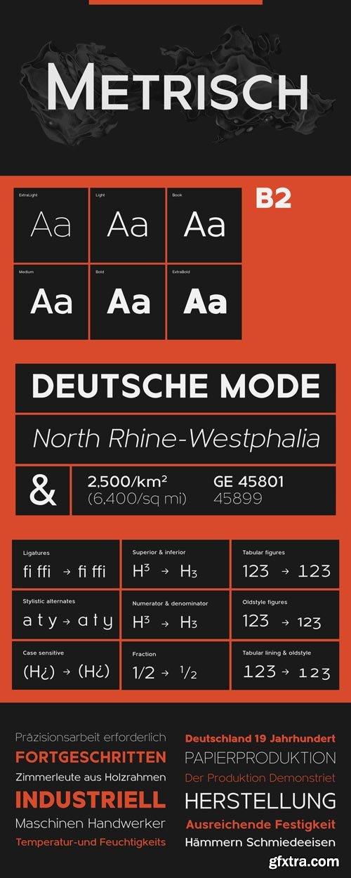 Metrisch Font Family 120$