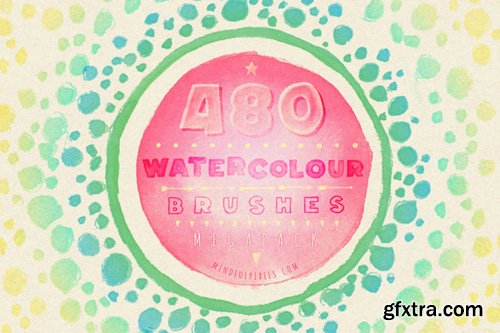 480 Watercolour Brushes Bundle